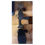 Vintage cast iron cobbler shoe repair tool