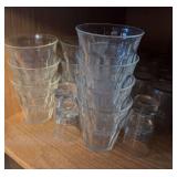 Large lot of misc size glasses, shot glasses