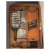 Vintage slicers & graters