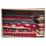 Shelf of new fabric