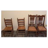 4 antique chairs