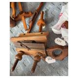 Specialty wood plane, antique spoke shaver, antique tools