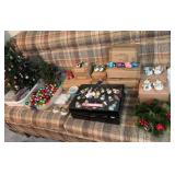 Christmas ornaments , St. Patrick’s and Easter ornaments and small Christmas trees