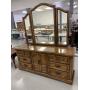 Nine Drawer Dresser w/ Mirrors