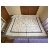 Martha Stewart Large Purple Flower Quilt