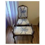 Upholstered Chair With Footrest