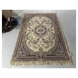 Aubusson Wood Rug Style  -  66" x 97"