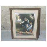Boys Fishing Large Wall Art