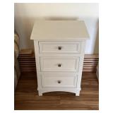 White Endtable with drawers