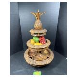 1950s Wooden Centerpiece