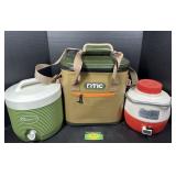 Rtic Softside cooler and ofher coolers