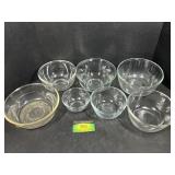 Glass mixing Bowls