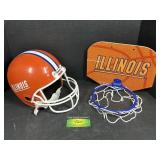 University of Illinois Helmet and Back board