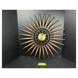 Vintage Syroco Sunburst Wall Clock