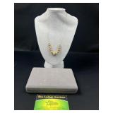 14K Gold Graduated Bead Necklace
