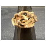 14K Yellow Gold Nature ring