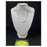 14K Yellow Gold Woven Chain Necklace