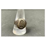 Vintage Sterling Silver Signet-Style Ring