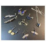 6 sets of fashion earrings &  necklace