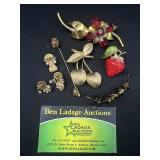 7 Fruit Decorative Brooches / Pins & more