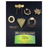 7 Decorative Brooches / Pins