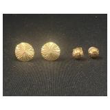 2 Sets of 14K Earrings