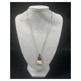 Sterling Silver Elk Ivory necklace