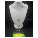 Sterling Silver Inlay necklace and earring set