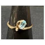 10K Designer Topaz Ring