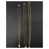 3 1/20 12k gold necklaces