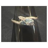 Avon Sterling Silver Ring with Blue Stones