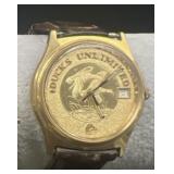 Ducks Unlimited Gold Tone Wristwatch