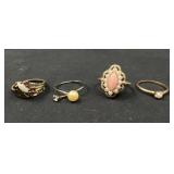 4 Vintage Fashion Rings
