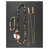 Beaded glass necklace and more