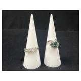 2 Sterling Silver Fashion rings