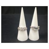 2 Sterling Silver Fashion rings