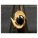 14K Gold Onyx Cocktail Ring