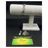 Turquoise Hamsa bracelet and pendants
