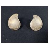 Sterling Silver Teardrop Earrings - 9.65g