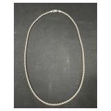 Sterling Silver Rope Chain necklace - Italy