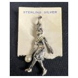 Sterling Silver Bowling Charm