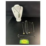 Leaf Shaped Necklace and More Jewelry