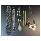 5 beaded fashion necklaces