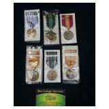 6 Military medals