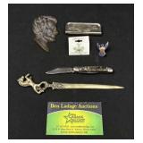 Letter Opener, Sterling Charm & More