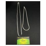 2 Sterling Silver woven necklaces
