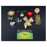 7 Decorative Brooches / Pins
