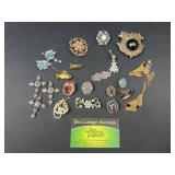 Clip on earrings, brooches, and more