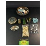 Beaded Necklace, Trinket Dishes, and More