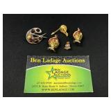 5 Decorative Brooches / Pins